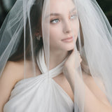 2-Layer Cut Edge Wedding Veil