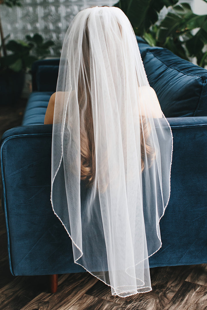 Barely There Beaded Veil