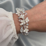 Pearl and Rhinestone Bracelet