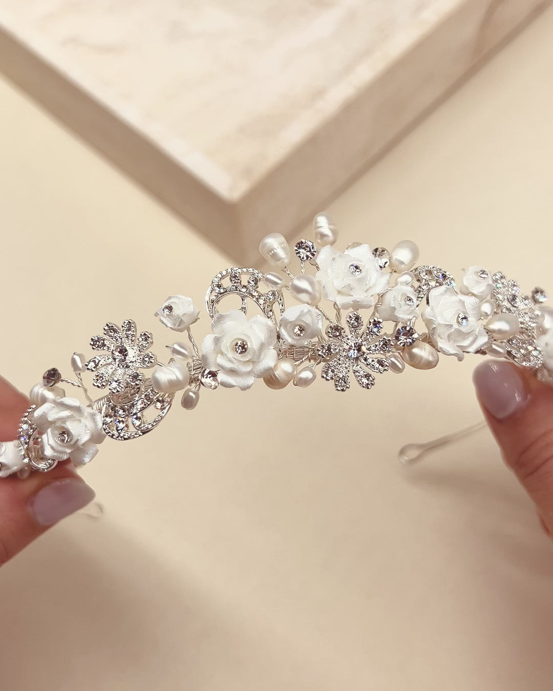 Rose & Pearl Tiara