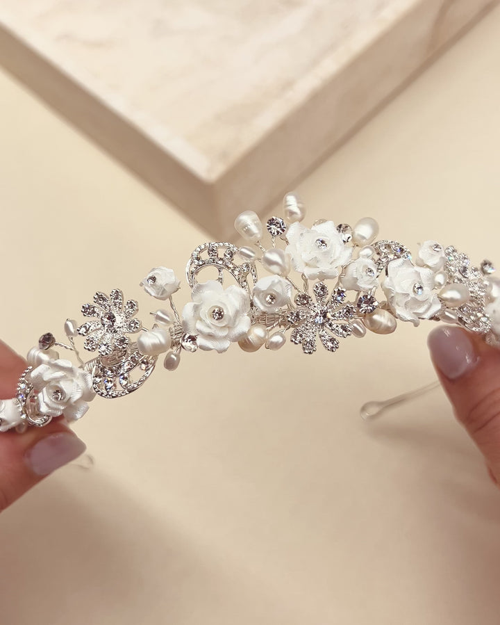 Rose & Pearl Tiara