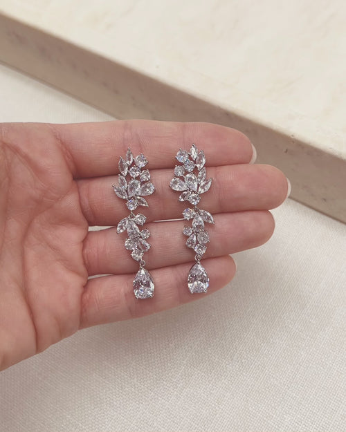 CZ Wedding Earrings