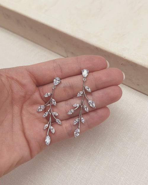 Floral Wedding Earrings