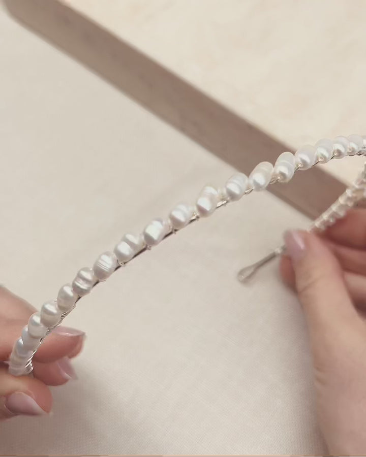 Wedding Freshwater Pearl Headband 