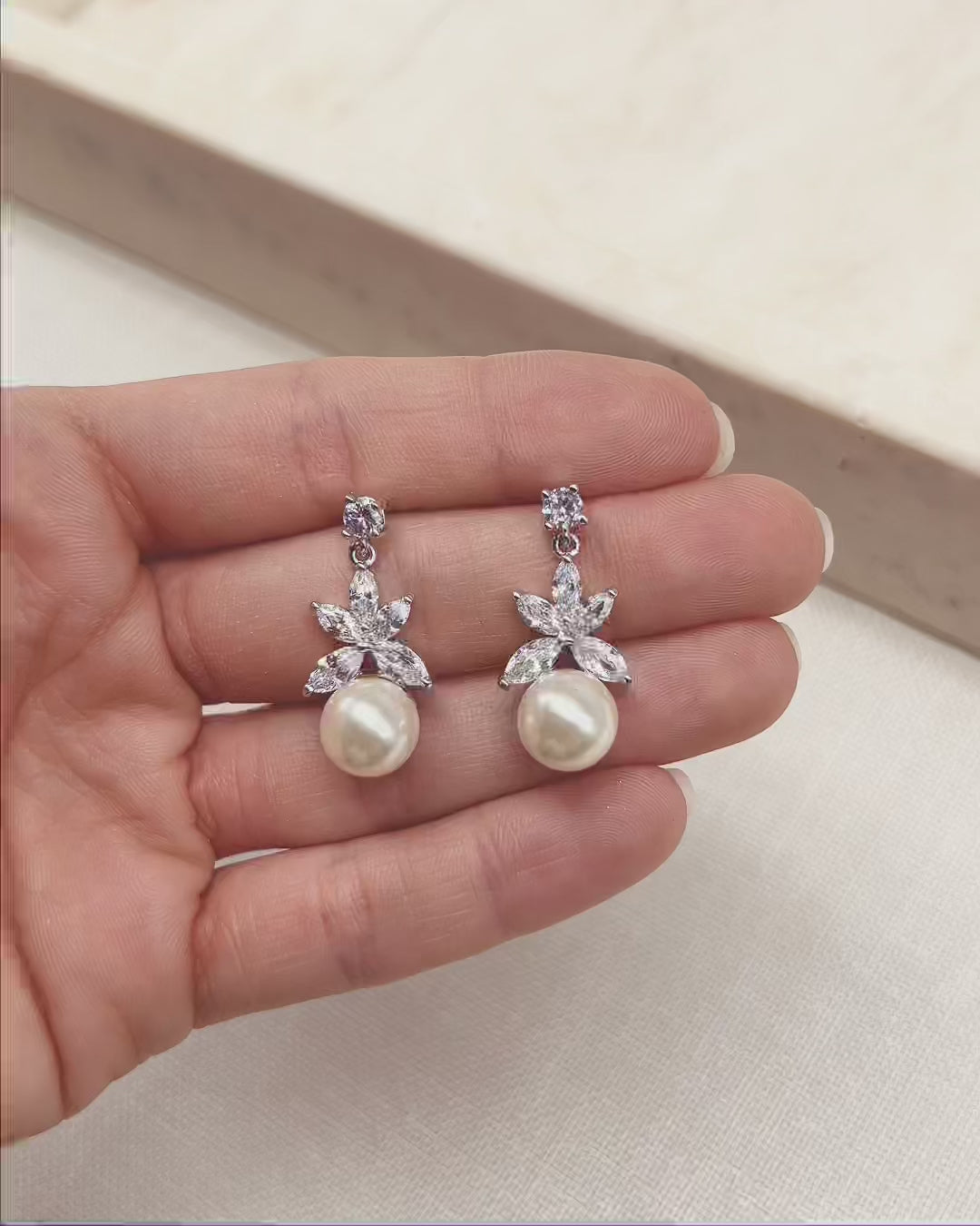 Wedding Pearl Earrings