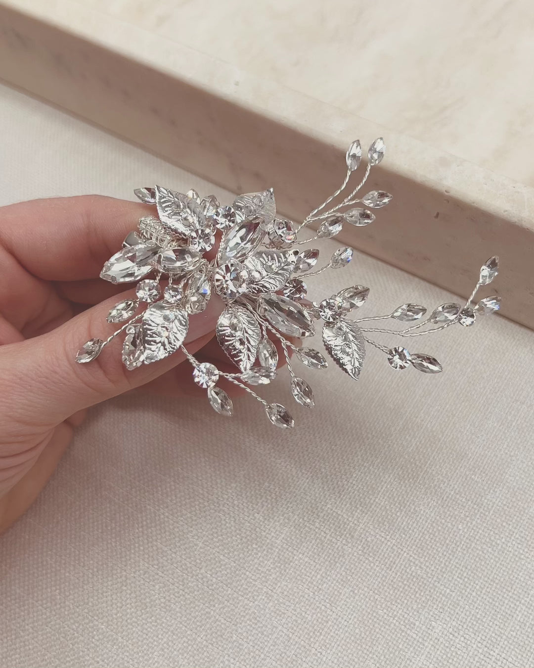 Wedding Hair Accessory Silver