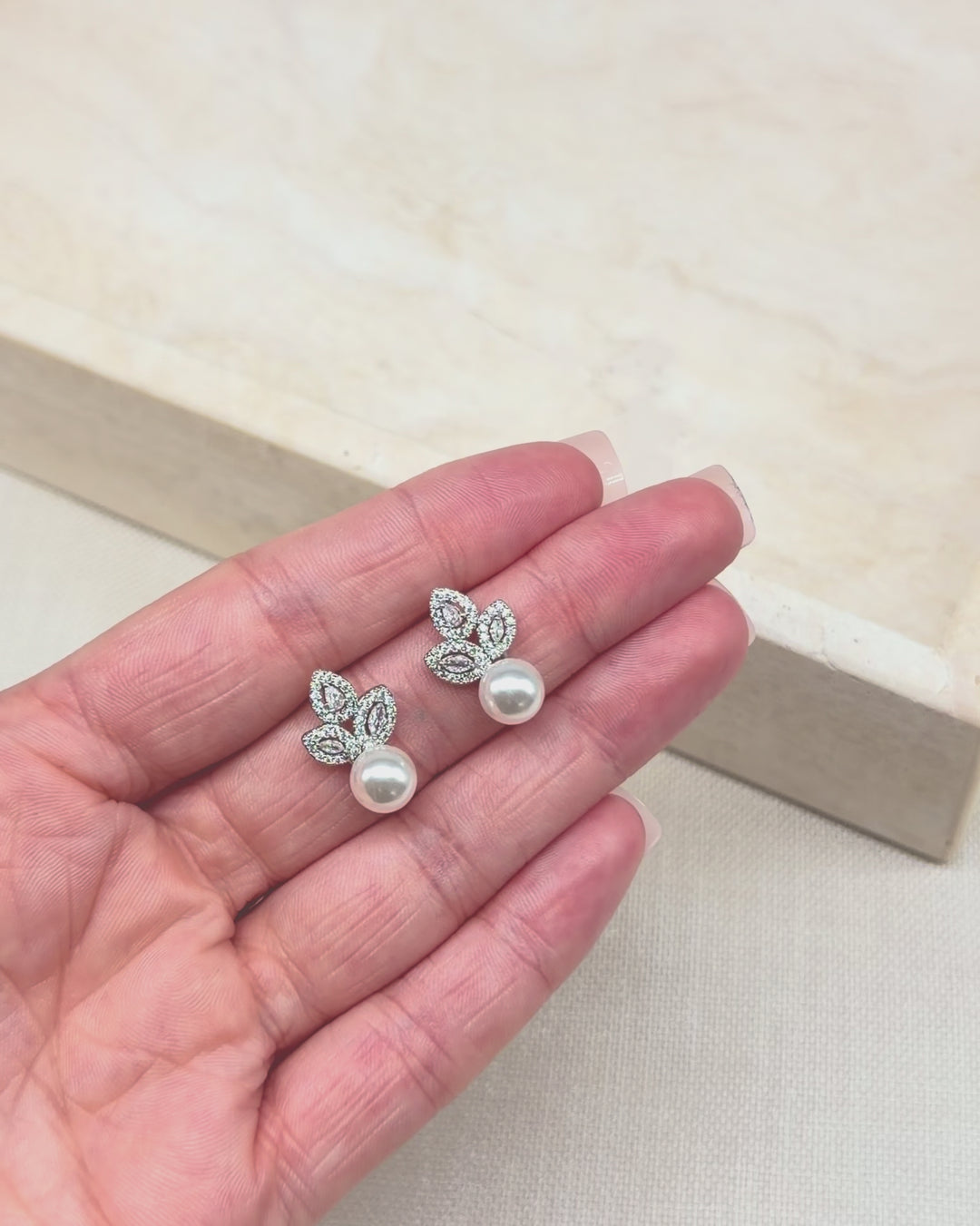 Pearl Stud Earring for Bride