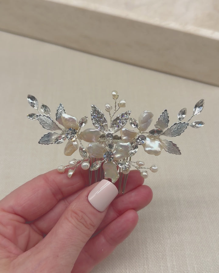 Pearl Wedding Comb Headpiece