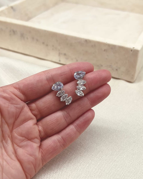 CZ Ear Climbers