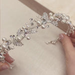 Pearl Floral Wedding headband 