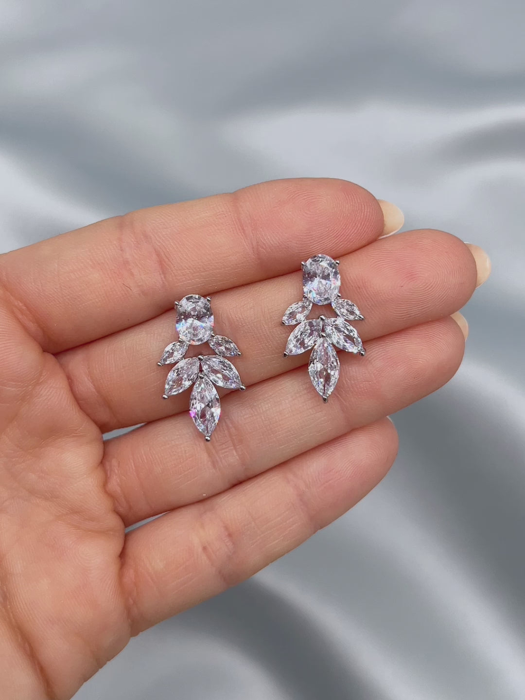 Crystal Wedding Earring Stud for Bride