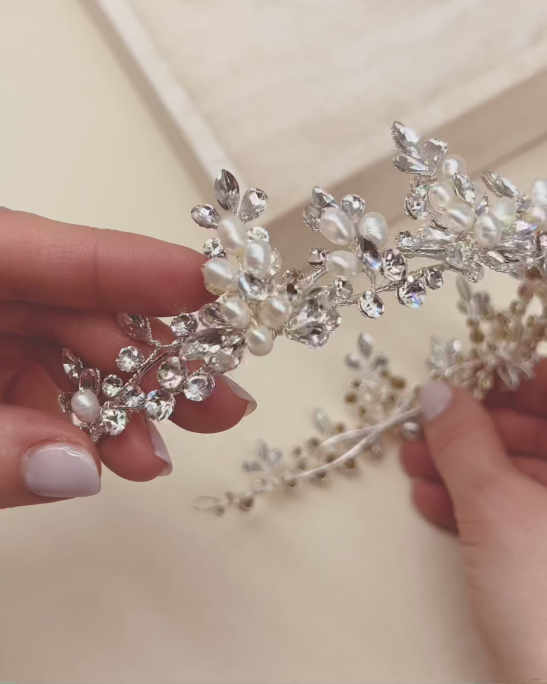 Delicate Pearl Crown