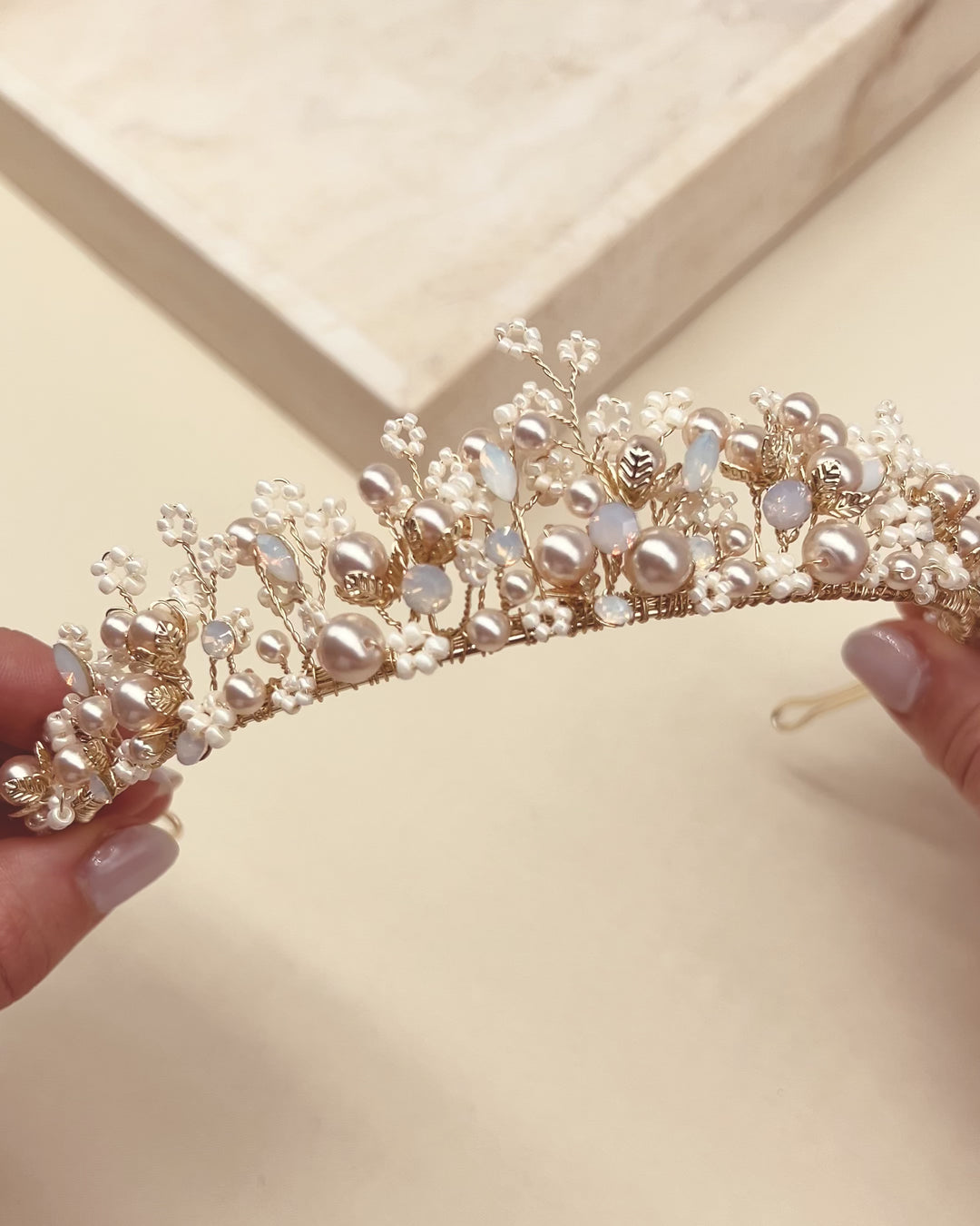 Champagne & Gold Tiara