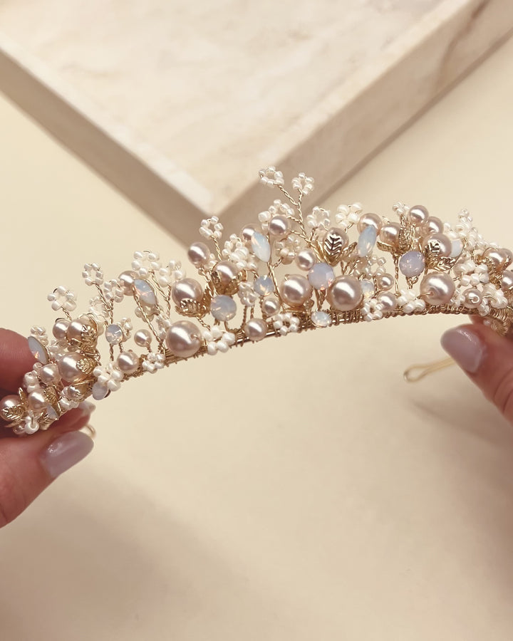 Champagne & Gold Tiara