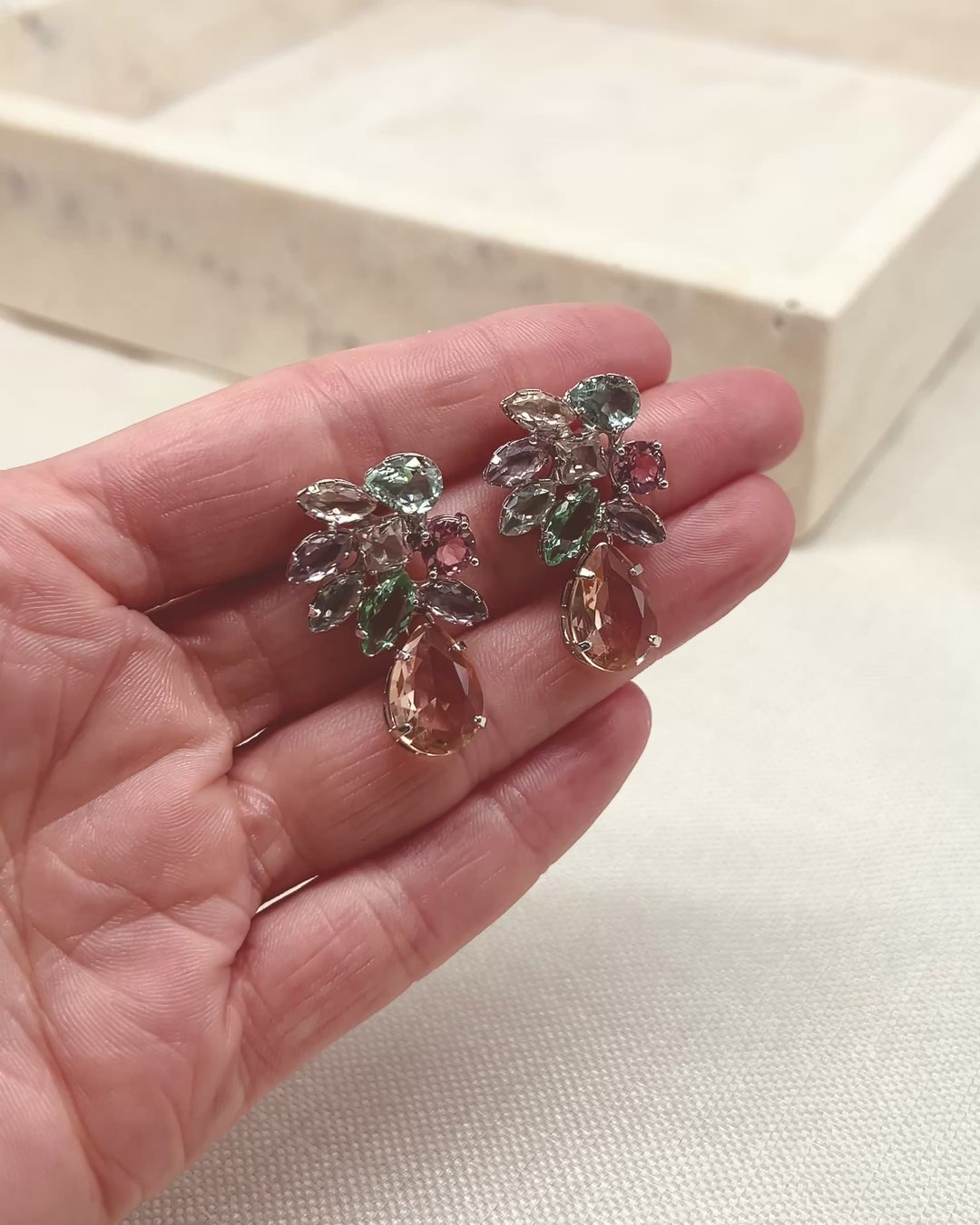 Multi colored Dangle Earrings
