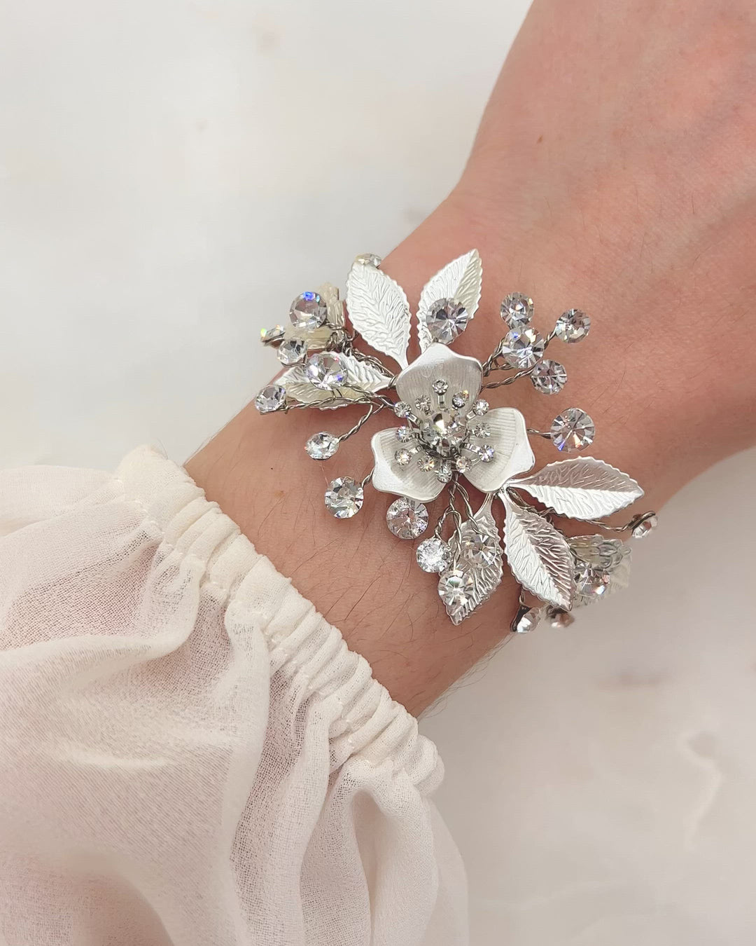 Kacie Floral Bridal Bracelet