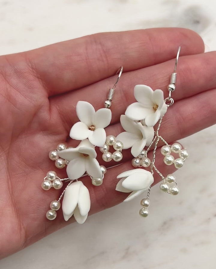 Bridgette Flower Earrings