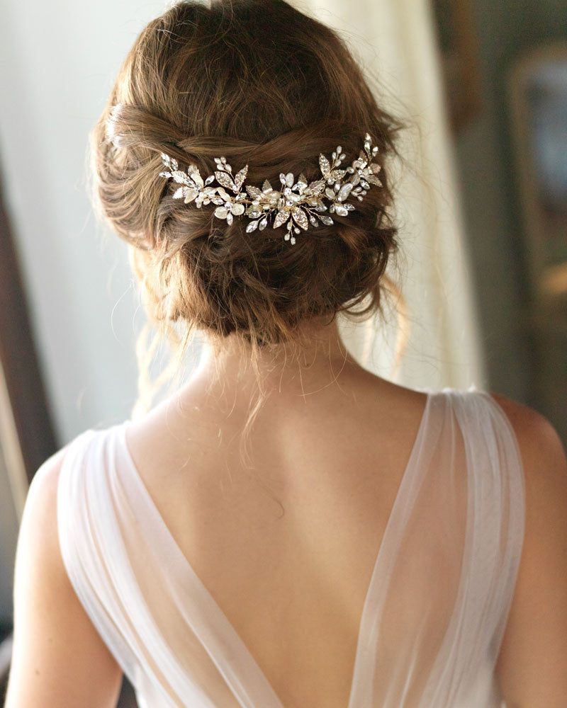 Gold Bridal Comb