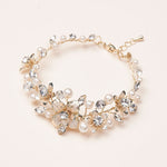 Gold Pearl Wedding Bracelet