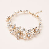 Gold Pearl Wedding Bracelet