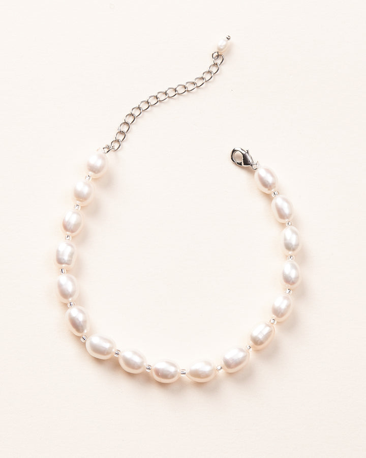 Freshwater pearl bridal bracelet