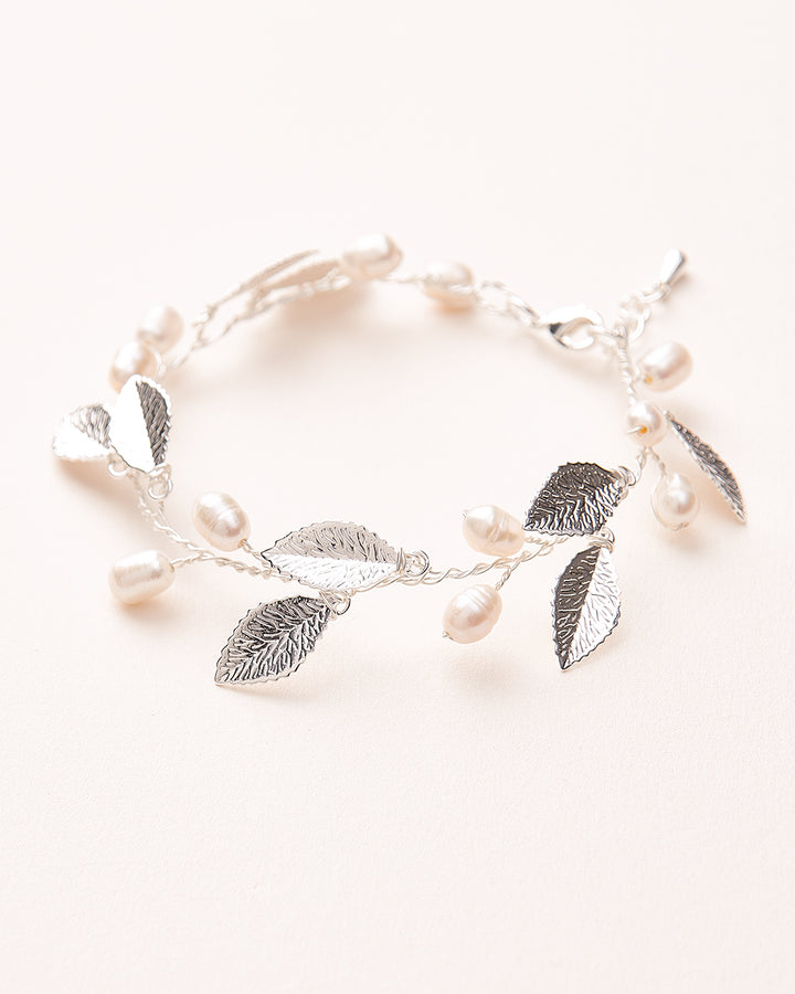 Pearl Leaf Bracelet