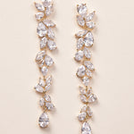 Gold Statement Earrings CZ