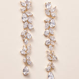 Gold Statement Earrings CZ
