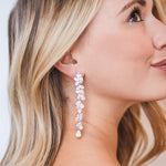 CZ Long Dangle Earrings
