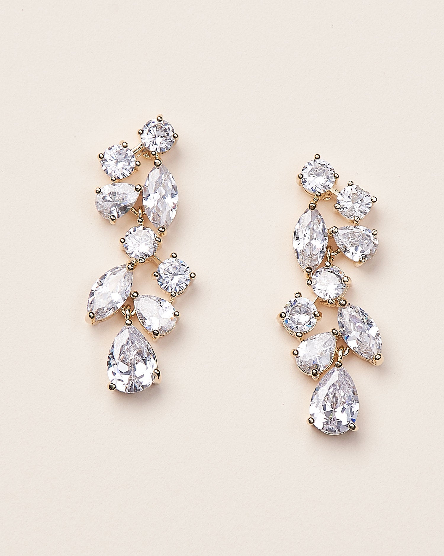 Gold CZ Earrings