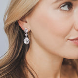 CZ Wedding Earrings