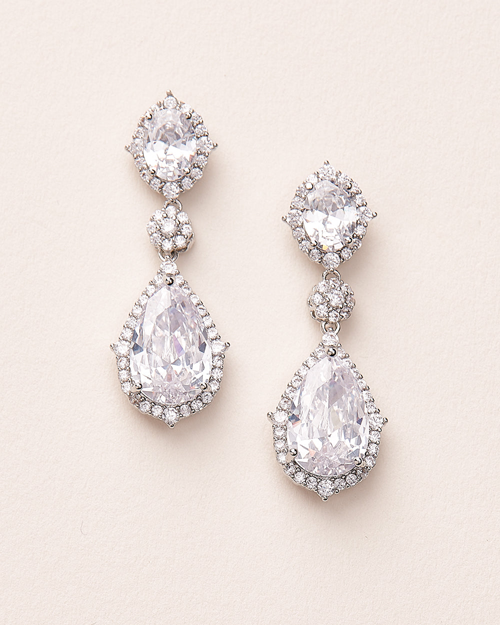 CZ Wedding Earrings