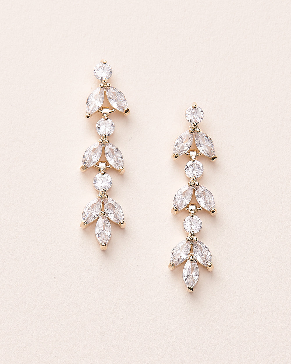 Gold CZ Earrings