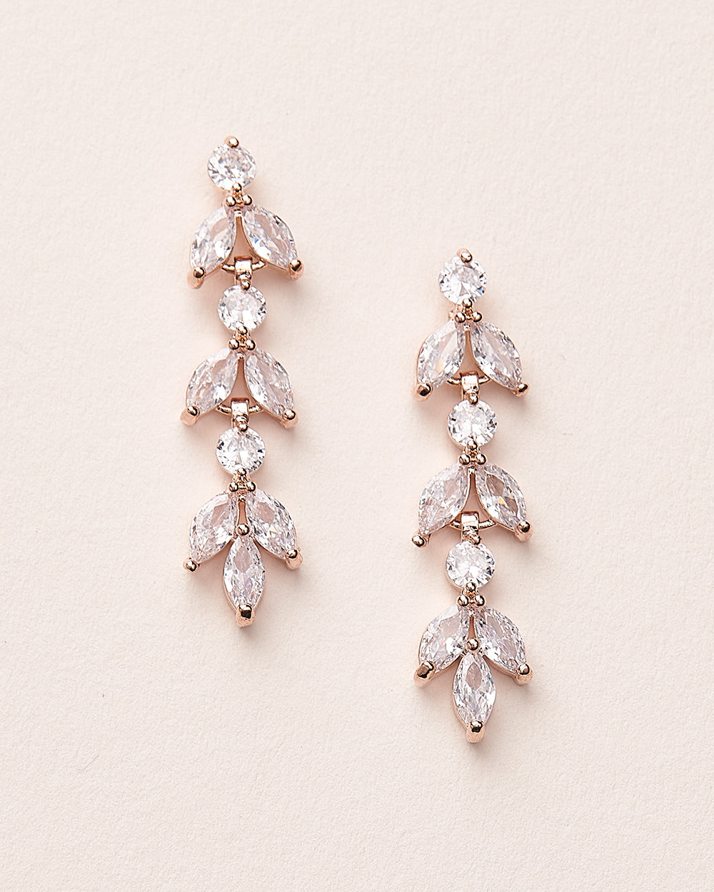 Rose Gold Dangle Earrings