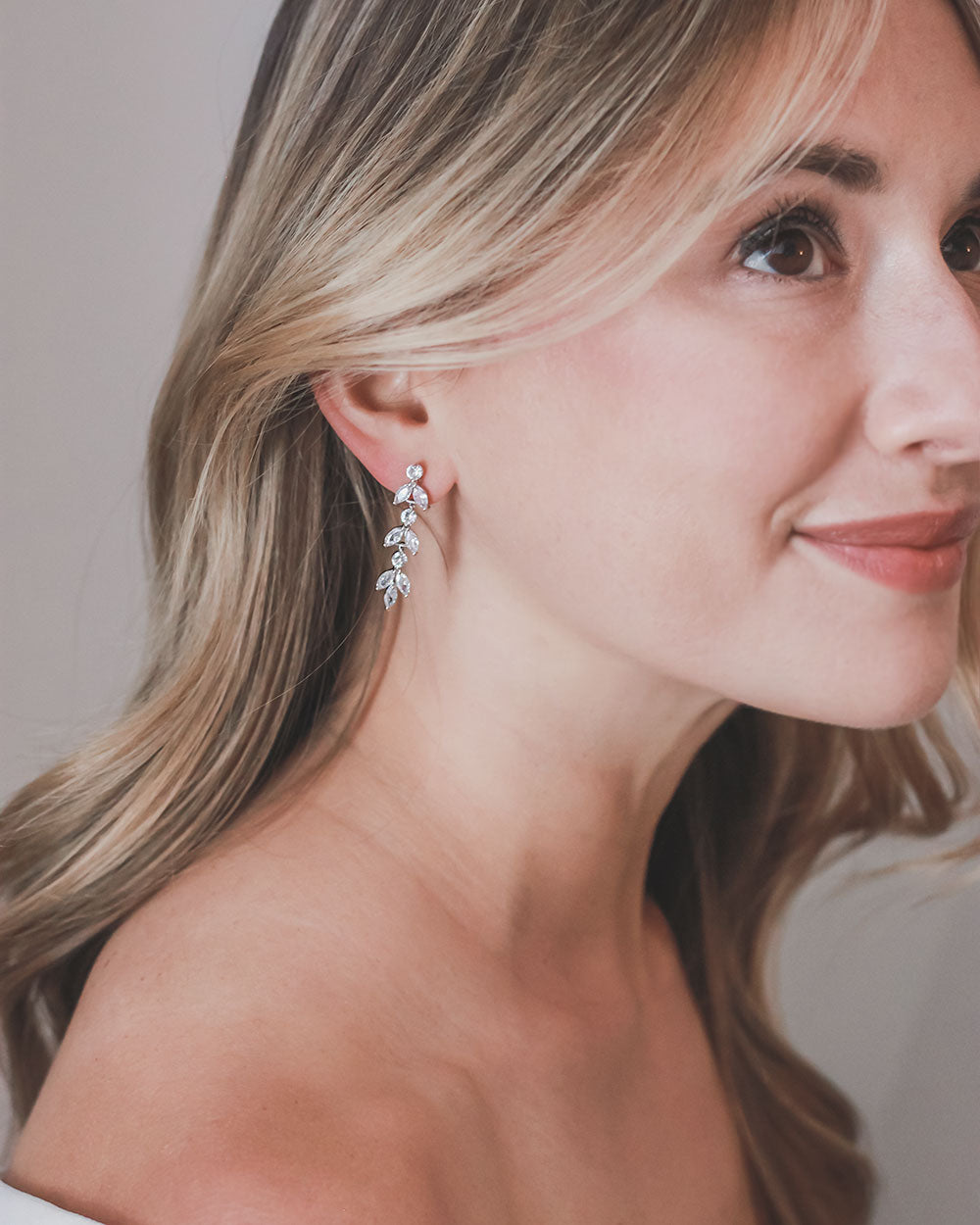 Bridal Earrings Silver