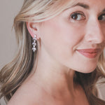Silver Wedding Earrings