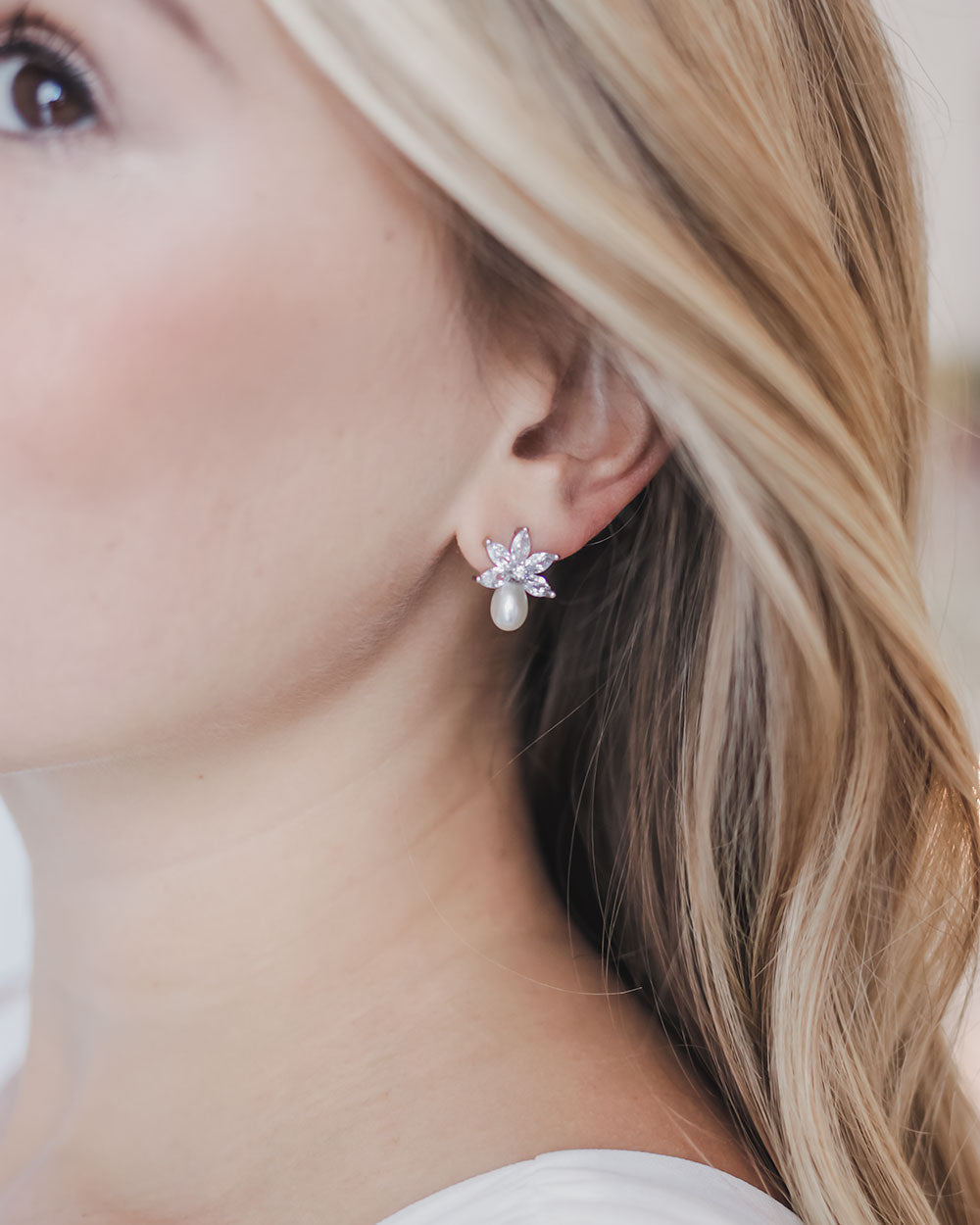 Stud Wedding Earrings