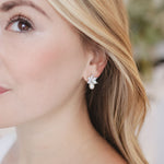 Small Wedding Earrings Pearl