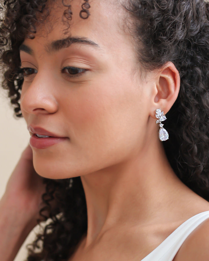 Madison CZ Dangle Earrings - Shop Bridal Jewelry | Dareth Colburn