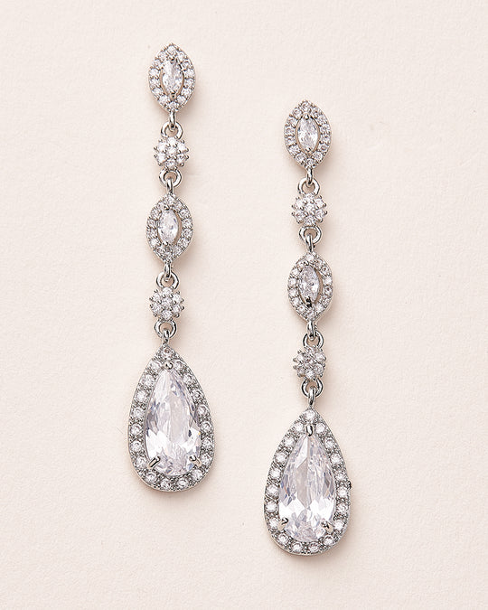 Amelia CZ Dangle Earrings - Shop Wedding Jewelry | Dareth Colburn