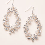 Crystal Hoop Earrings for Bride