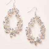 Crystal Hoop Earrings for Bride