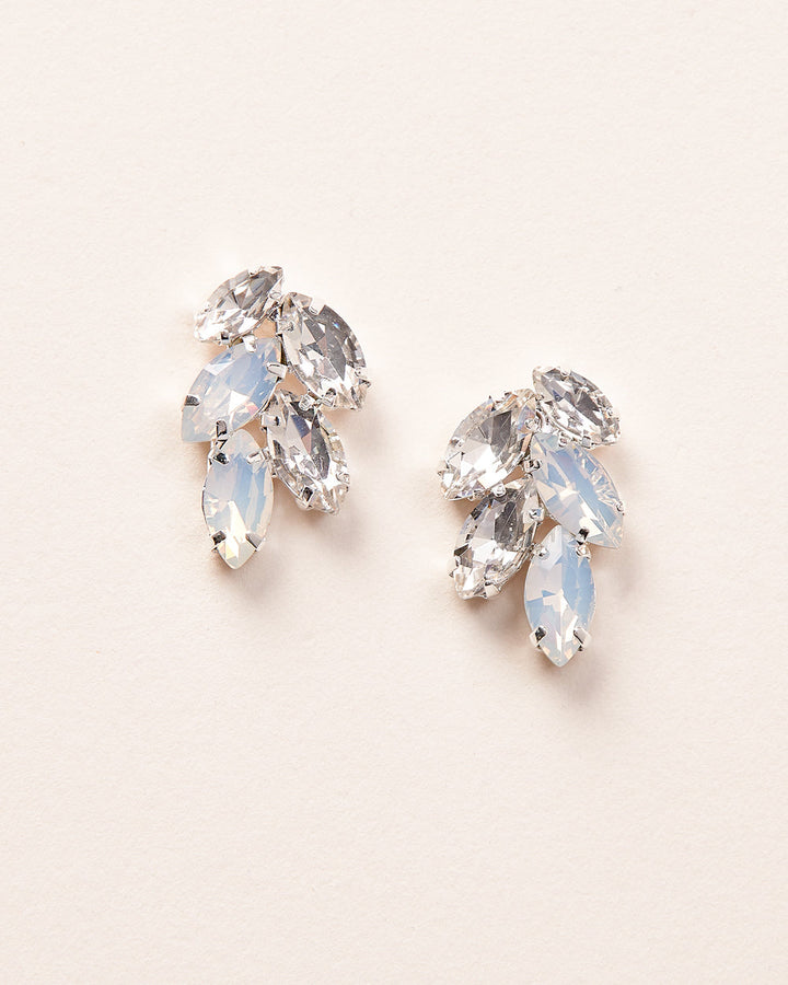 Opal Crystal Stud Earrings