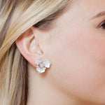 silver stud earrings for Wedding