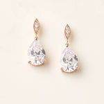 Rose Gold CZ Earrings
