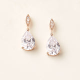 Rose Gold CZ Earrings
