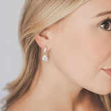 Small CZ Earrings Bride