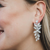 Wedding Floral Drop Earrings