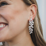 Floral Crystal Earrings