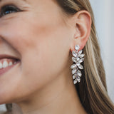 Floral Crystal Earrings